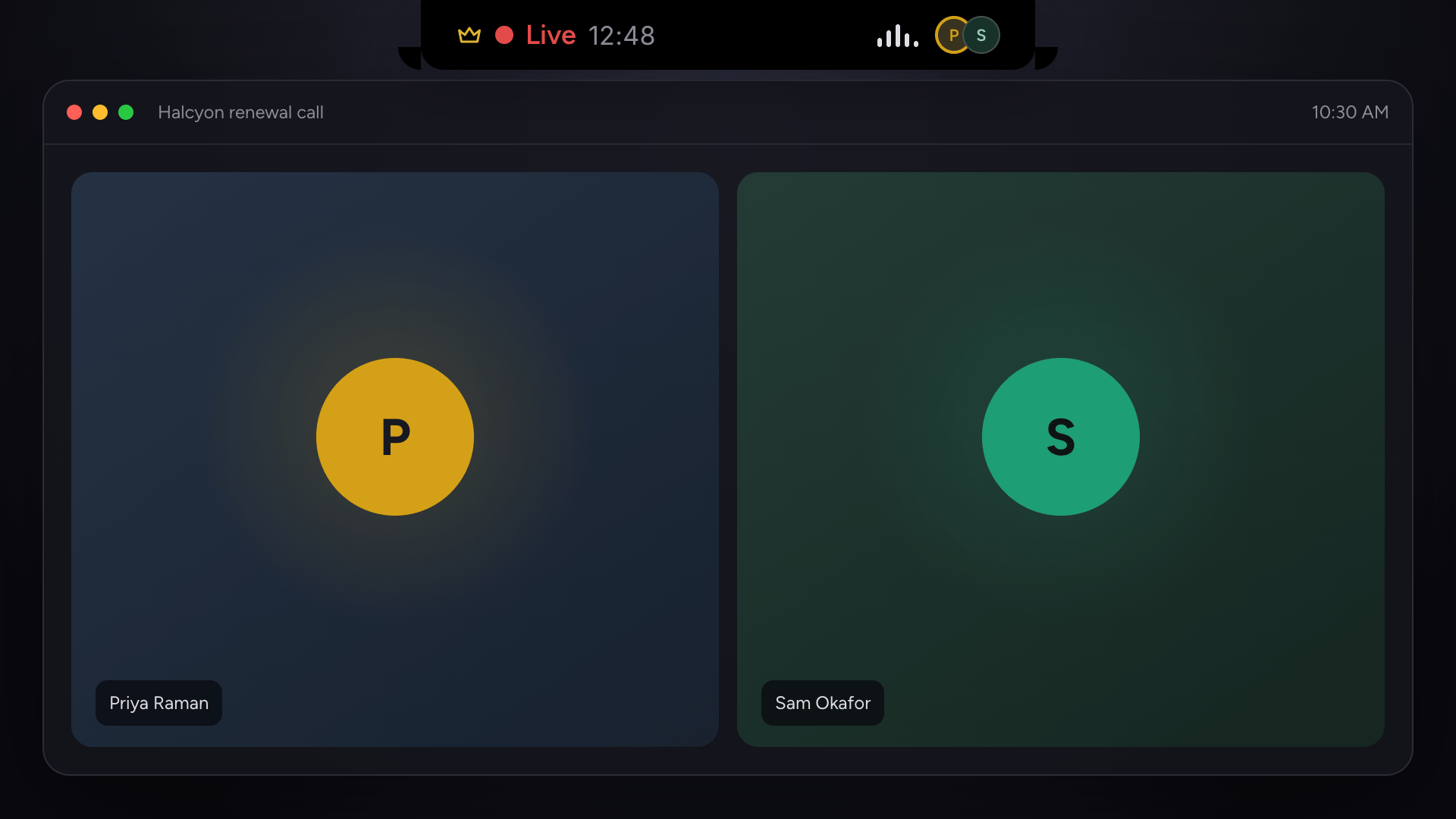 Live Session app v1.1.46: Pull the session control down into a floating bar